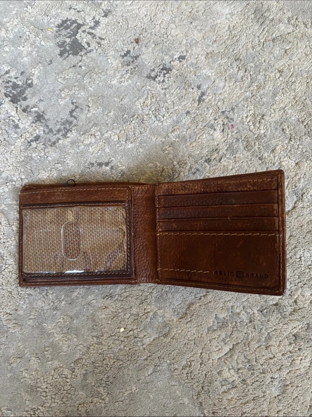 Men's Brown Leather Bi-Fold Wallet - Classic Style